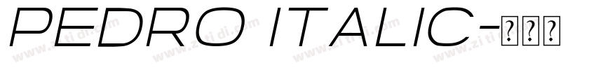 Pedro Italic字体转换